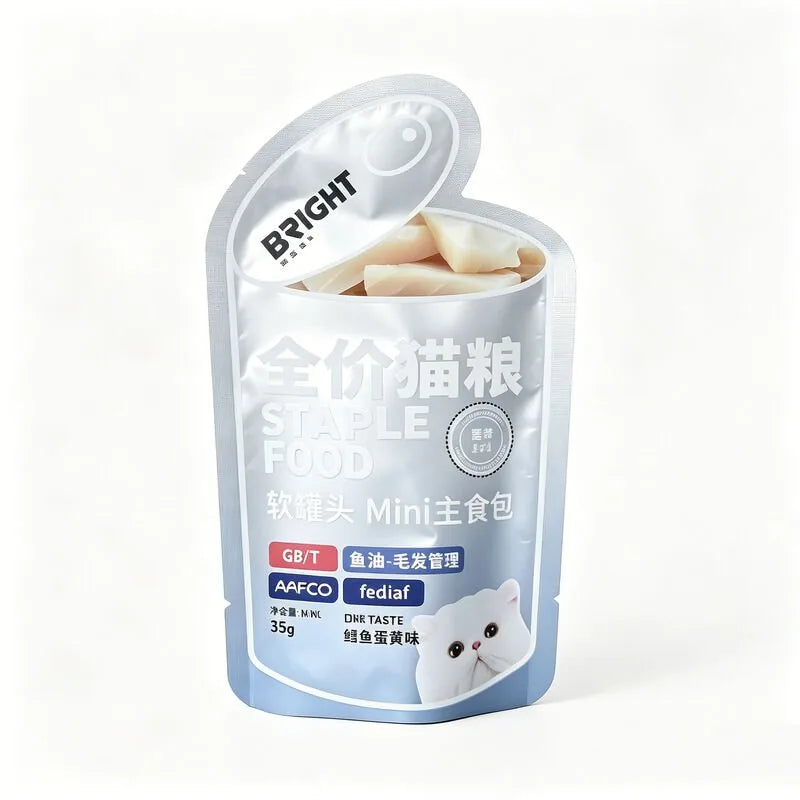 Custom Mini Retort Pouch for Cat Wet Staple Food