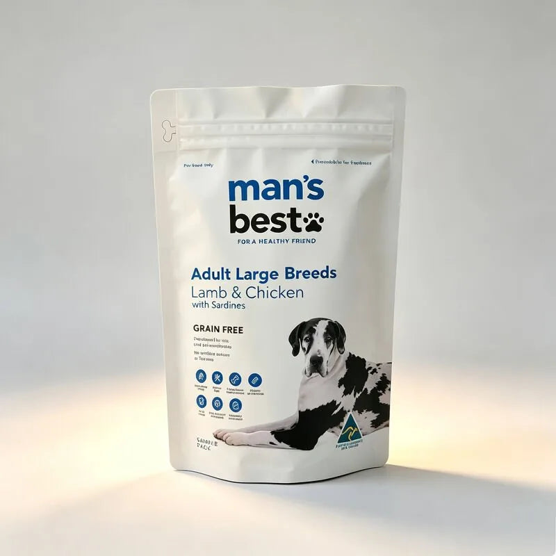 High Barrier Aluminum Foil Doypack Easy Tear Ziplock Dog Treat Pouches OEM